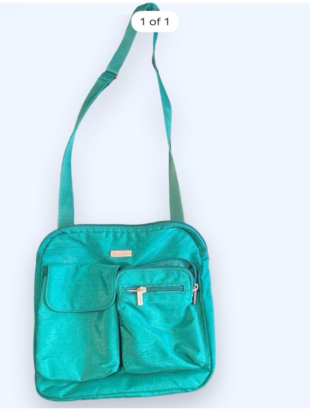 Baggallini Teal Crossbody Organizer Bag